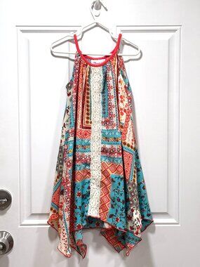 Bonnie Jean Girl's Boho Style Halter Dress - Size 5